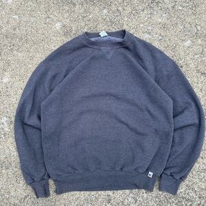 Vintage Russell Men's Crewneck Sweatshirt - Charcoal